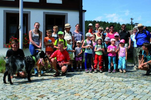 Gruppenbild Ziegenwanderung