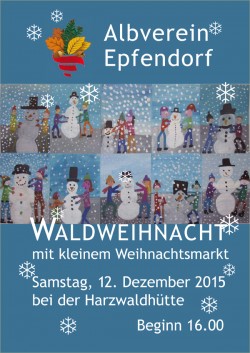 Plakat Waldweihnacht 2015 Plakat Waldweihnacht 2015